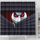 Jack Skellington Nightmare Before Hiding Christmas Shower Curtain Nearkii