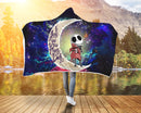 Jack Skellington Nightmare Before Christmas Love You To The Moon Galaxy Economy Hooded Blanket Nearkii