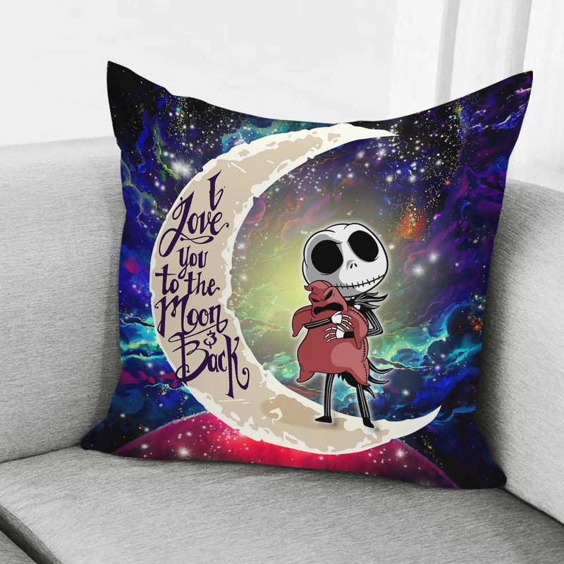 Jack Skellington Nightmare Before Christmas Love You To The Moon Galaxy Pillowcase Room Decor Nearkii