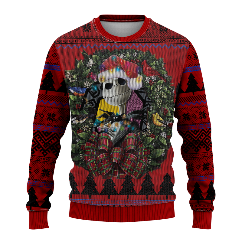 Jack Skellington Nightmare Before Christmas Mc Ugly Christmas Sweater Thanksgiving Gift Nearkii