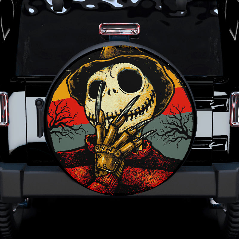 Jack Skellington Nightmare Before Christmas Freddy Krueger Car Spare Tire Covers Gift For Campers Nearkii
