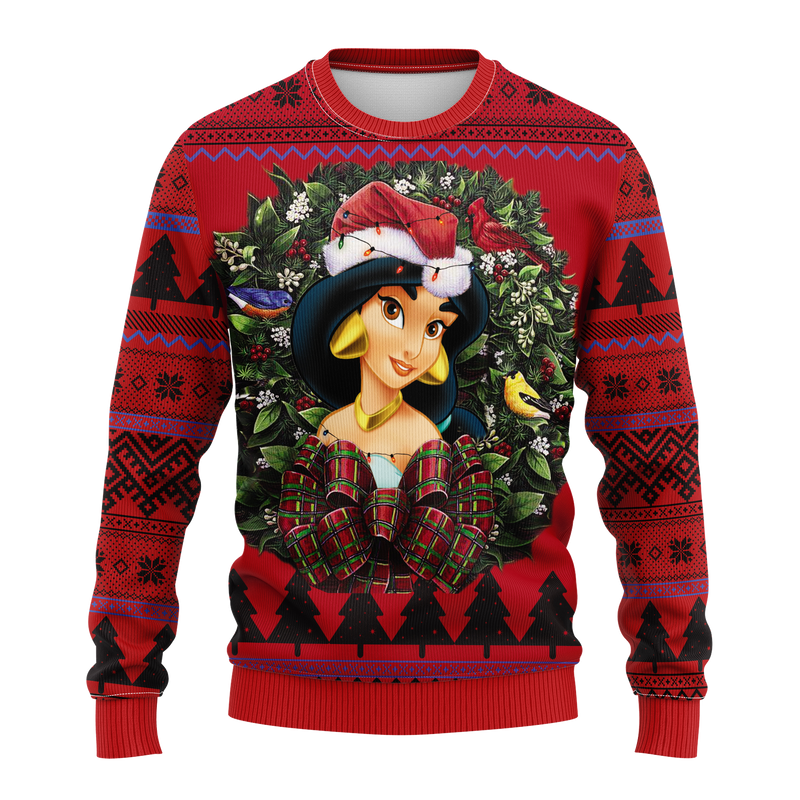 Jasmin Princess Noel Mc Ugly Christmas Sweater Thanksgiving Gift Nearkii