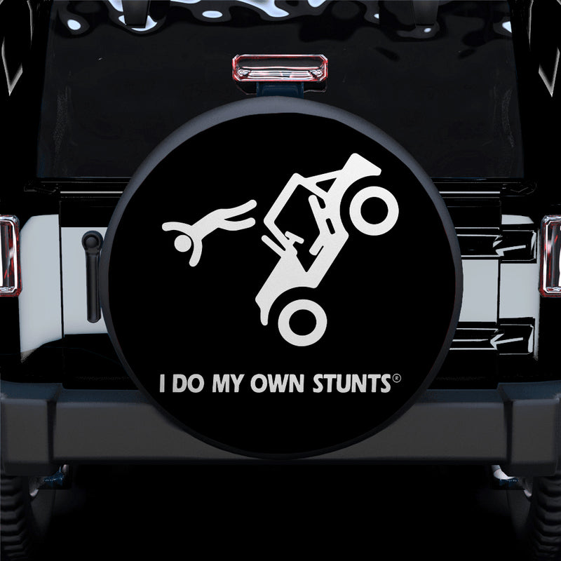 Jeep My Own Stunts Square Car Spare Tire Covers Gift For Campers Nearkii