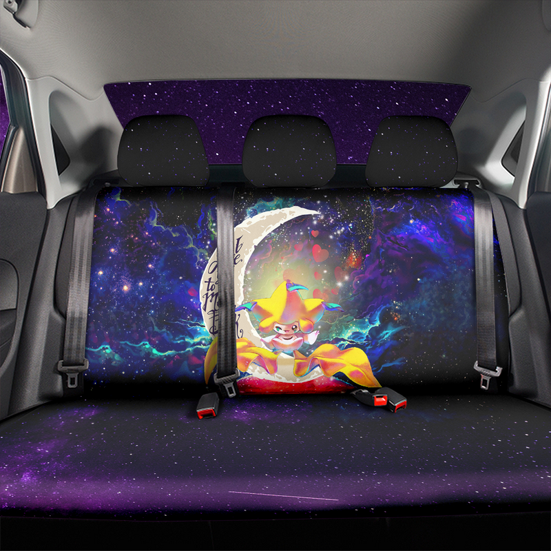 Jirachi Pokemon Love You To The Moon Galaxy Car Back Seat Covers Decor Protectors Nearkii