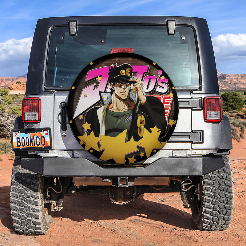 Jojo Bizarre Adventure Jotaro Kujo Jeep Car Spare Tire Covers Gift For Campers Nearkii