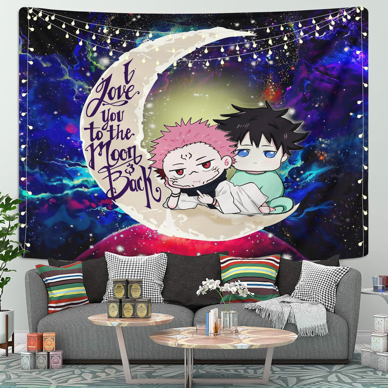 Jujutsu Kaisen Gojo Sukuna Love You To The Moon Galaxy Tapestry Room Decor Nearkii