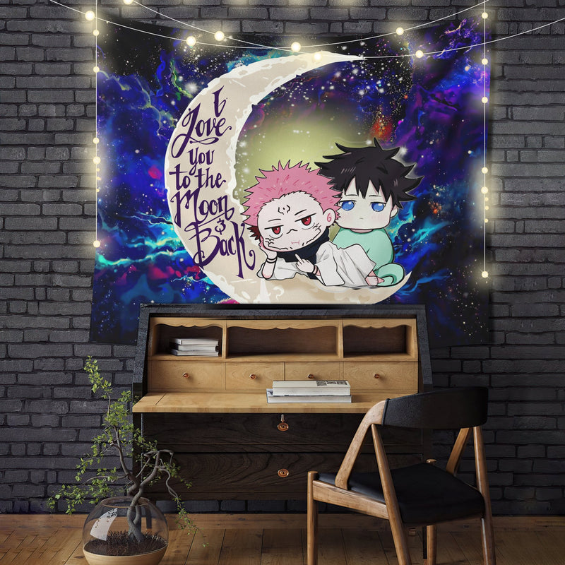 Jujutsu Kaisen Gojo Sukuna Love You To The Moon Galaxy Tapestry Room Decor Nearkii