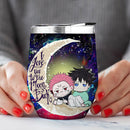Jujutsu Kaisen Sukuna Love You To Moon And Back Premium Wine Tumbler Nearkii