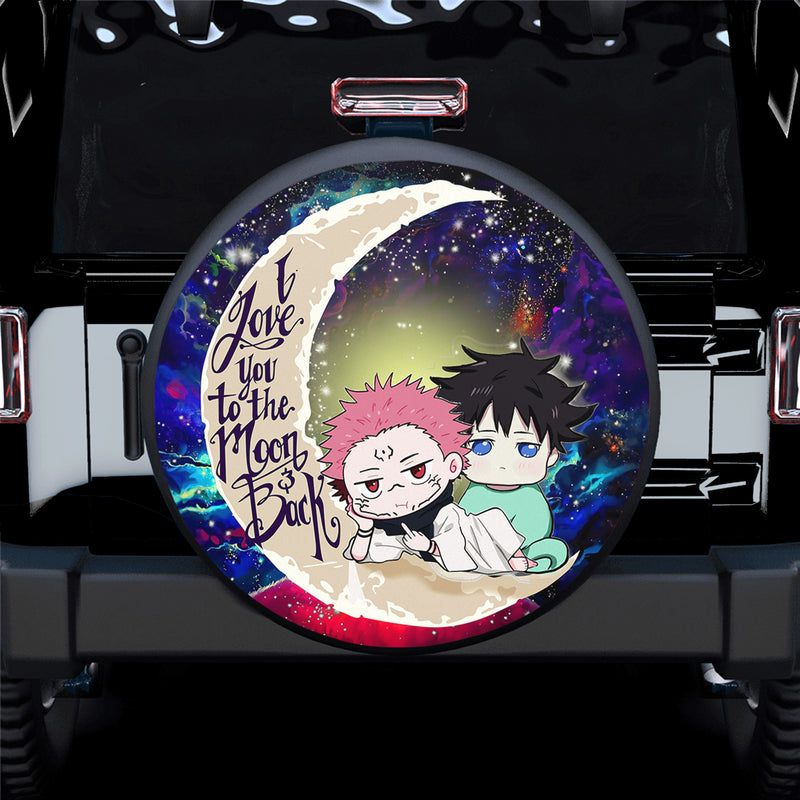 Jujutsu Kaisen Gojo Sukuna Love You To The Moon Galaxy Spare Tire Covers Gift For Campers Nearkii