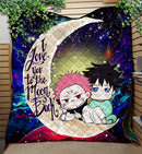 Jujutsu Kaisen Gojo Sakuna Love You To The Moon Galaxy Quilt Blanket Nearkii