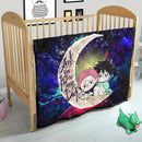 Jujutsu Kaisen Gojo Sakuna Love You To The Moon Galaxy Quilt Blanket Nearkii