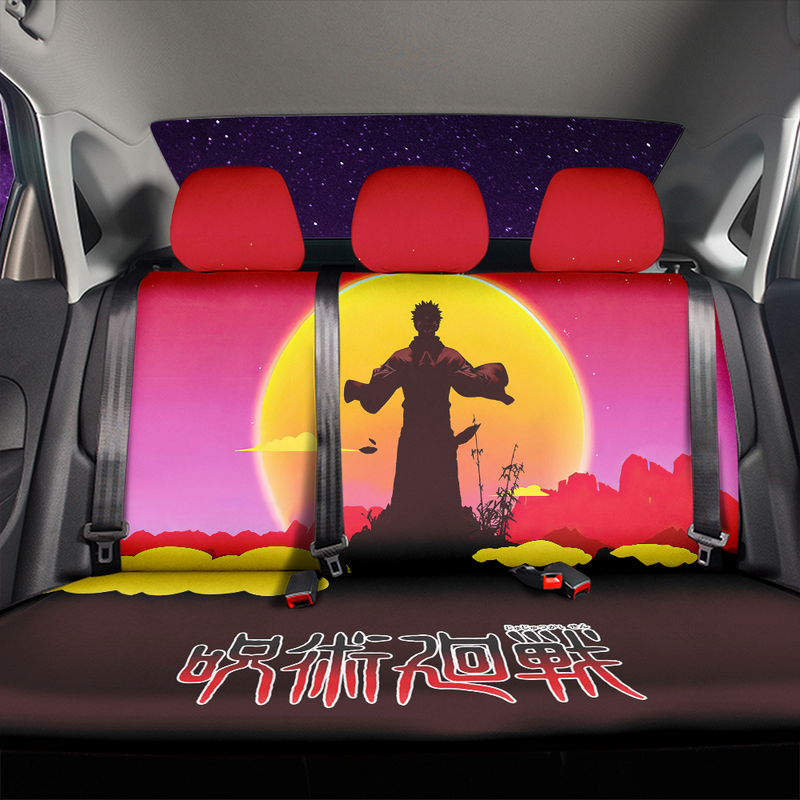 Jujutsu Kaisen Sukuna Car Back Seat Covers Decor Protectors Nearkii