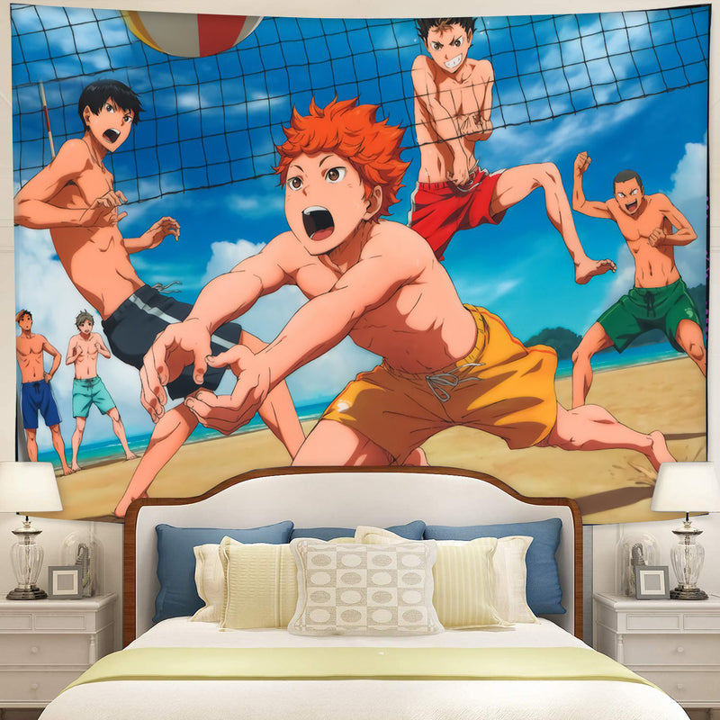 Haikyuu Summer Tapestry Room Decor Nearkii