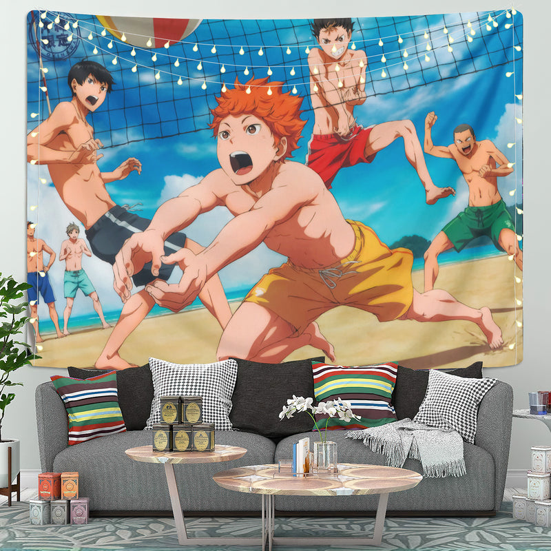 Haikyuu Summer Tapestry Room Decor Nearkii