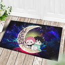 Jujutsu Kaisen Gojo Sukuna Love You To The Moon Galaxy Back Doormat Home Decor Nearkii