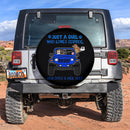 Just A Girl Who Love Coffee And Her Dogs Jeep Blue Car Spare Tire Covers Gift For Campers Nearkii