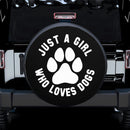 Just a Girl Who Loves Dogs (ANY COLOR) Spare Tire Covers Gift For Campers Nearkii