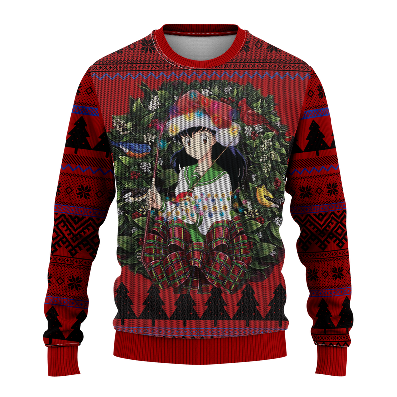 Kagome Inuyasha Mc Ugly Christmas Sweater Thanksgiving Gift Nearkii