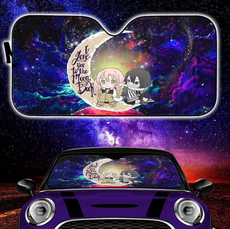 Kanroji And Kaburamaru Demon Slayer Love You To The Moon Galaxy Car Auto Sunshades Nearkii