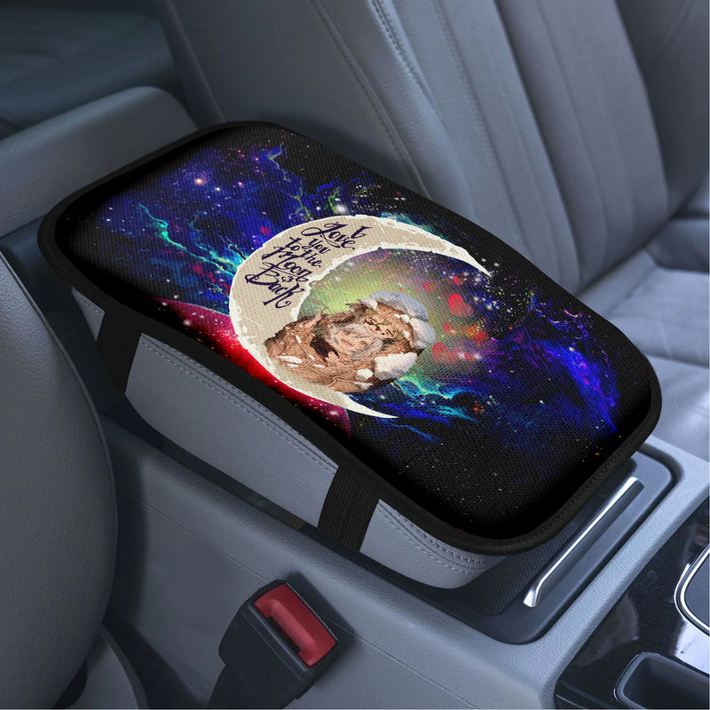 Kimtsu No Yaiba Love To Moon Back Galaxy Premium Custom Armrest Center Console Cover Car Accessories Nearkii