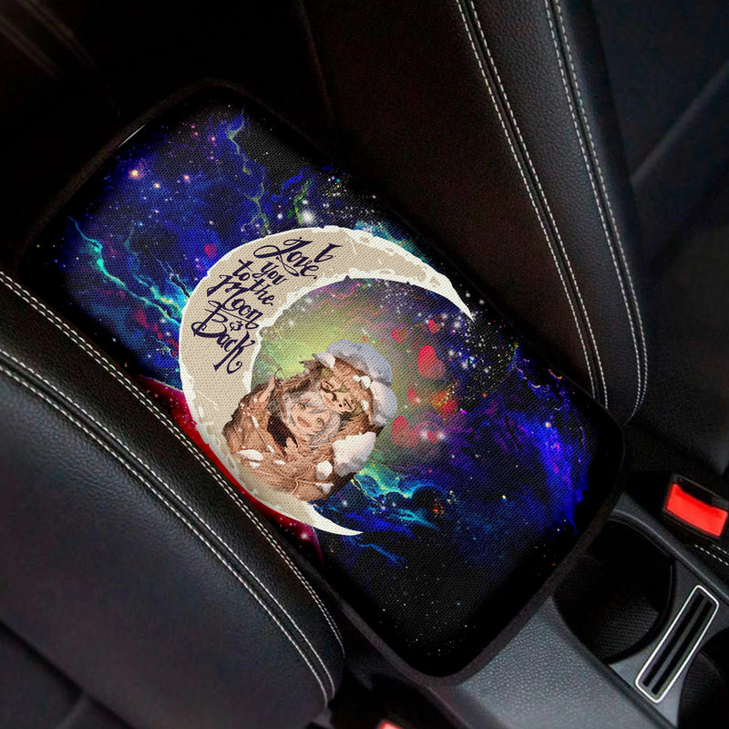 Kimtsu No Yaiba Love To Moon Back Galaxy Premium Custom Armrest Center Console Cover Car Accessories Nearkii