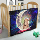 Kimtsu No Yaiba Love You To The Moon Galaxy Quilt Blanket Nearkii
