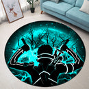 Kirito Sword Art Online SAO Moonlight Round Carpet Rug Bedroom Livingroom Home Decor Nearkii