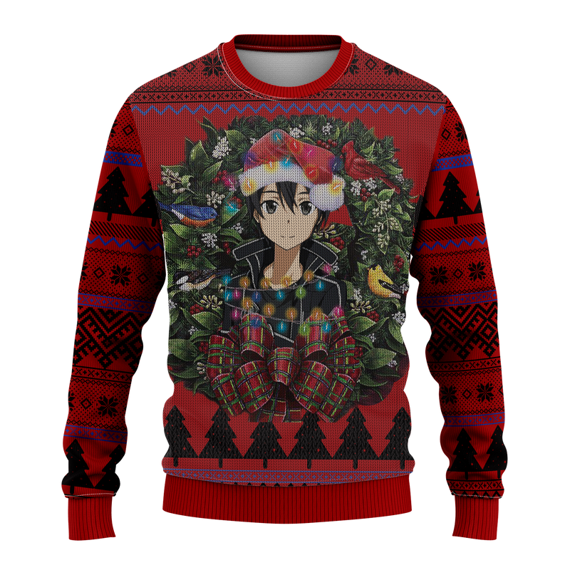 Kirito Sword Art Online Mc Ugly Christmas Sweater Thanksgiving Gift Nearkii