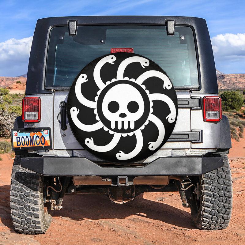 Kuja Pirates Flag Custom One Piece Anime Car Spare Tire Gift For Campers Nearkii