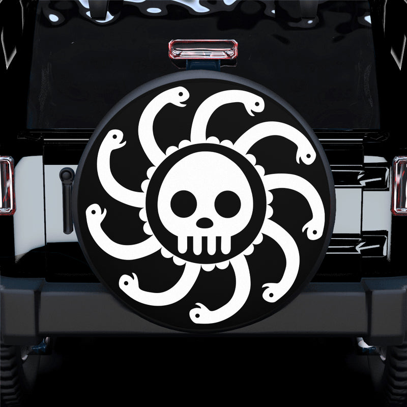 Kuja Pirates Flag Custom One Piece Anime Car Spare Tire Gift For Campers Nearkii
