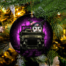 Kuromi Anime Funny Halloween Moonlight Mica Circle Ornament Perfect Gift For Holiday Nearkii