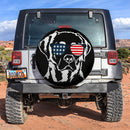 Labrador Dog US Flag Glasses Jeep Car Spare Tire Covers Gift For Campers Nearkii