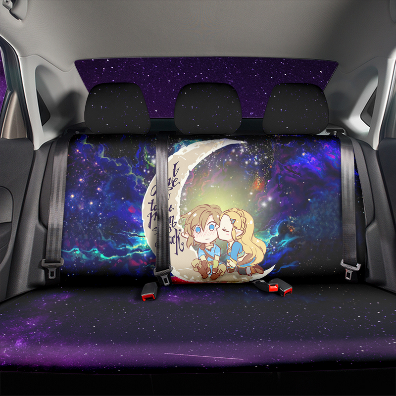 Legend Of Zelda Couple Chibi Couple Love You To The Moon Galaxy Premium Custom Car Back Seat Covers Decor Protectors Nearkii