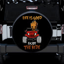 Enjoy The Ride Baby Groot Jeep Spare Tire Covers Gift For Campers Nearkii