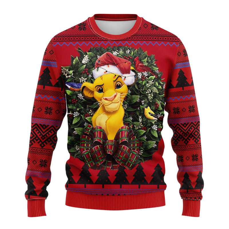 Lion King Noel Mc Ugly Christmas Sweater Thanksgiving Gift Nearkii