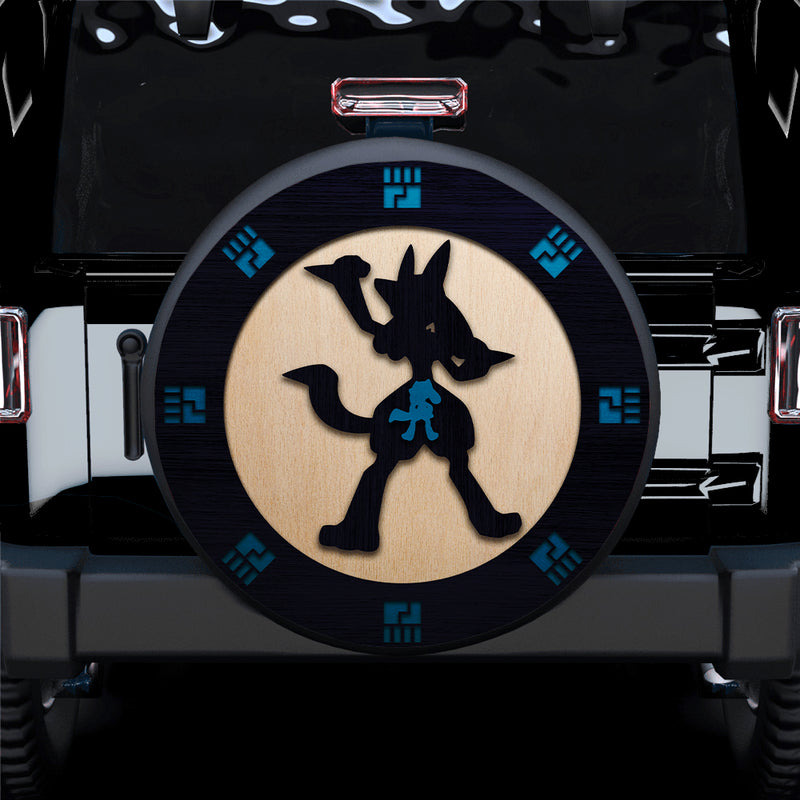 Lucario Evolution Pokemon Car Spare Tire Covers Gift For Campers Nearkii