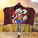 Luffy Gear 5 Break Wall Style Economy Hooded Blanket Nearkii