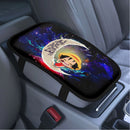 Luffy One Piece Love To Moon Back Galaxy Premium Custom Armrest Center Console Cover Car Accessories Nearkii