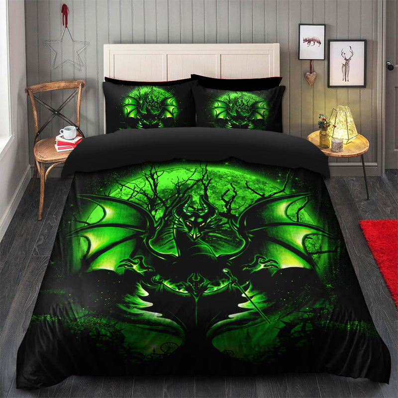 Maleficent Moonlight Bedding Set Duvet Cover And 2 Pillowcases Nearkii