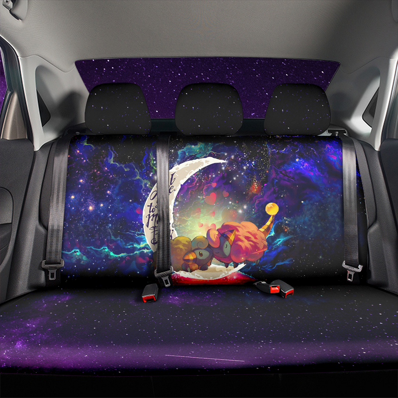 Mareep Pokemon Love You To The Moon Galaxy Car Back Seat Covers Decor Protectors Nearkii