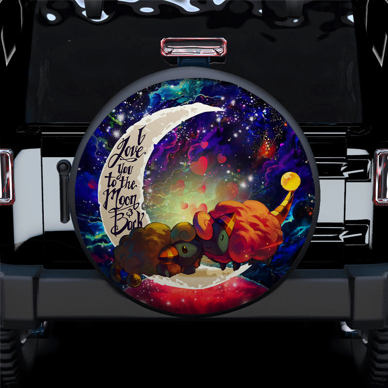 Mareep Pokemon Love You To The Moon Galaxy Car Spare Tire Covers Gift For Campers Nearkii