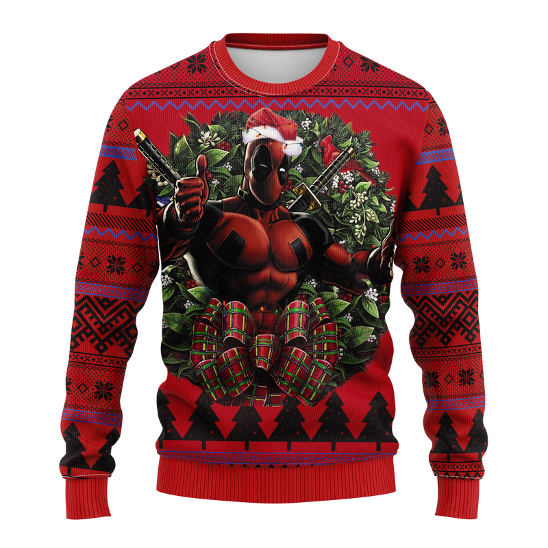 Deadpool Noel Mc Ugly Christmas Sweater Thanksgiving Gift Nearkii