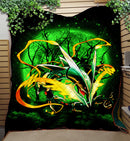 Mega X Rayquaza Moonlight Quilt Blanket Nearkii