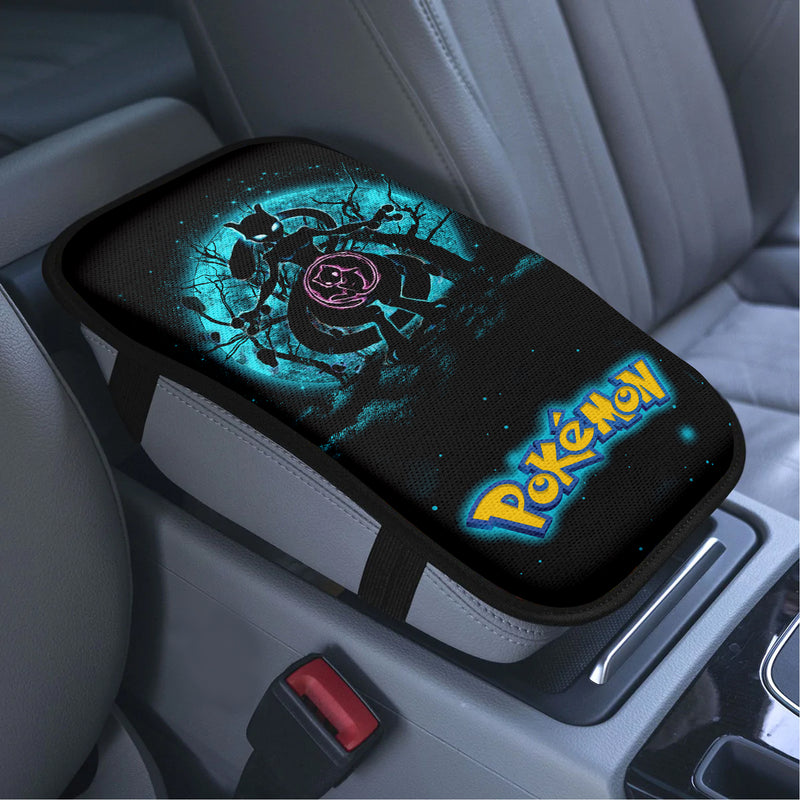 Mewtwo Pokemon Moonlight Premium Custom Armrest Center Console Cover Car Accessories Nearkii