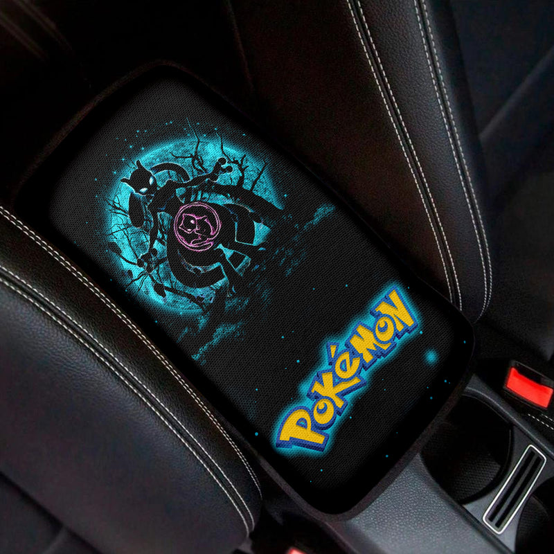 Mewtwo Pokemon Moonlight Premium Custom Armrest Center Console Cover Car Accessories Nearkii