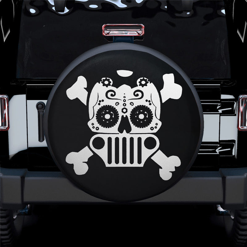Mexico Skull Car Spare Tire Covers Gift For Campers Nearkii