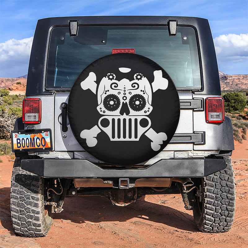 Mexico Skull Car Spare Tire Covers Gift For Campers Nearkii