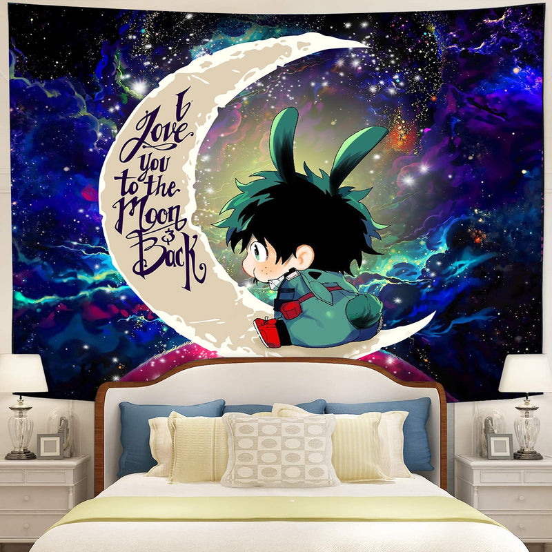 Deku My Hero Academia Anime Moon And Back Galaxy Tapestry Room Decor Nearkii