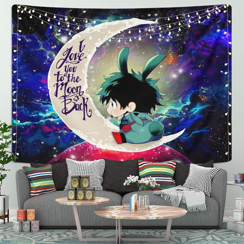 Deku My Hero Academia Anime Moon And Back Galaxy Tapestry Room Decor Nearkii