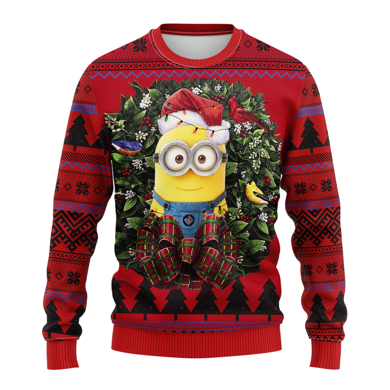 Minion 2 Despicable Me Noel Mc Ugly Christmas Sweater Thanksgiving Gift Nearkii